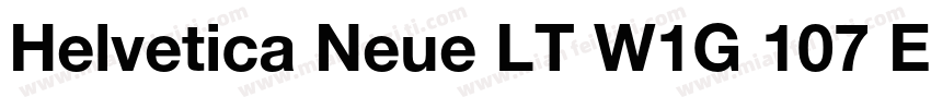 Helvetica Neue LT W1G 107 Extra Bla字体转换